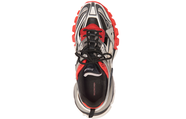 Shop Balenciaga Track.2 Trainer 'Hitam Kelabu Merah' 568614 W2GN3 6508
