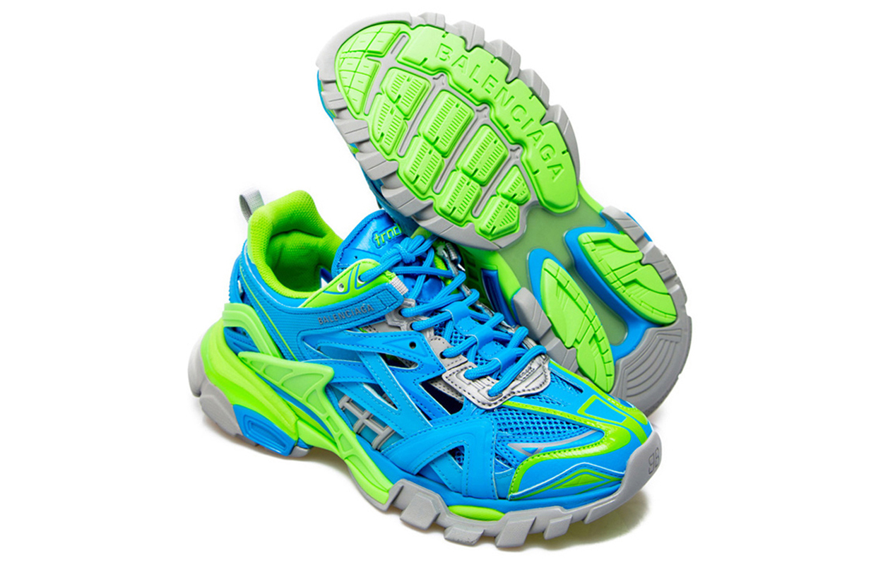 Shop バレンシアガ Track.2 ブルーグリーン 568614-W2GN3-4030