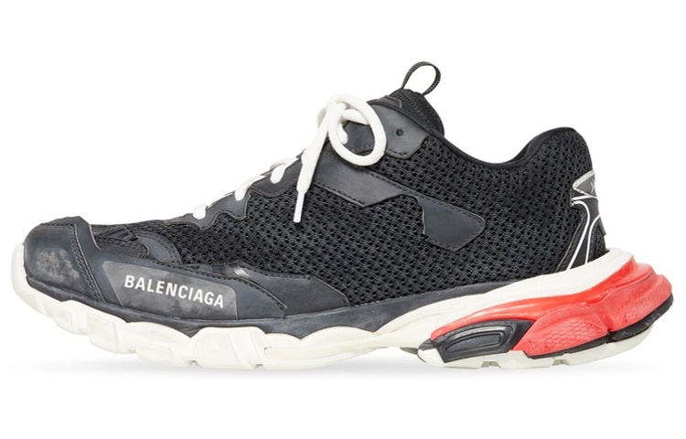 Balenciaga Track.3 Sneaker 'Worn-Out - Black Red' 700875-W3RF5-1906
