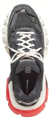 バレンシアガ Track.3 ダメージ加工 ブラックレッド 700875-W3RF5-1906 Lookbook バレンシアガ Track.3 ダメージ加工 ブラックレッド 700875-W3RF5-1906
