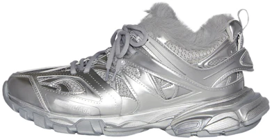 Balenciaga Track Faux Fur Silver 668556W3FS28181 Balenciaga Track Faux Fur Silver 668556W3FS28181