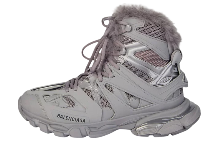 Balenciaga Track Hike High 'Fake Fur - Grey' 668557-W3CQ2-1800
