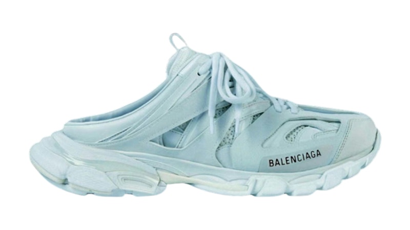 Balenciaga Track Mule 'Light Blue Black' 653814W2FA64010