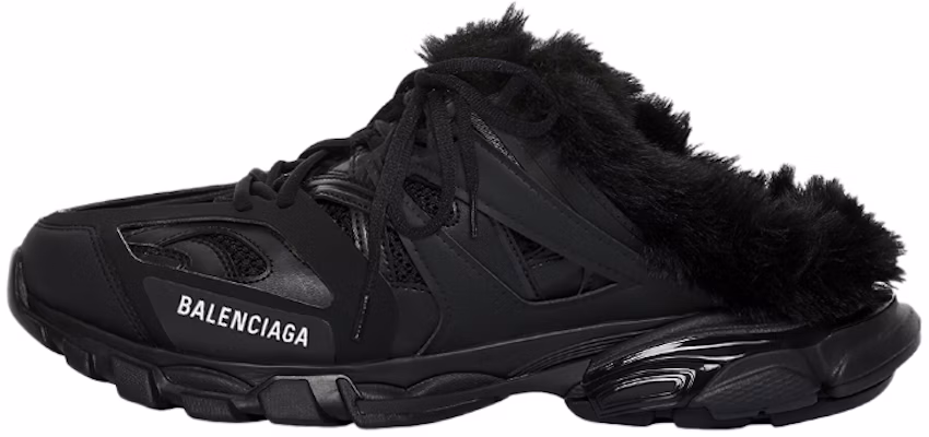 Balenciaga Track Mule Bulu Tiruan Hitam 688677W3CQ81000 Buy Balenciaga Track Mule Bulu Tiruan Hitam 688677W3CQ81000
