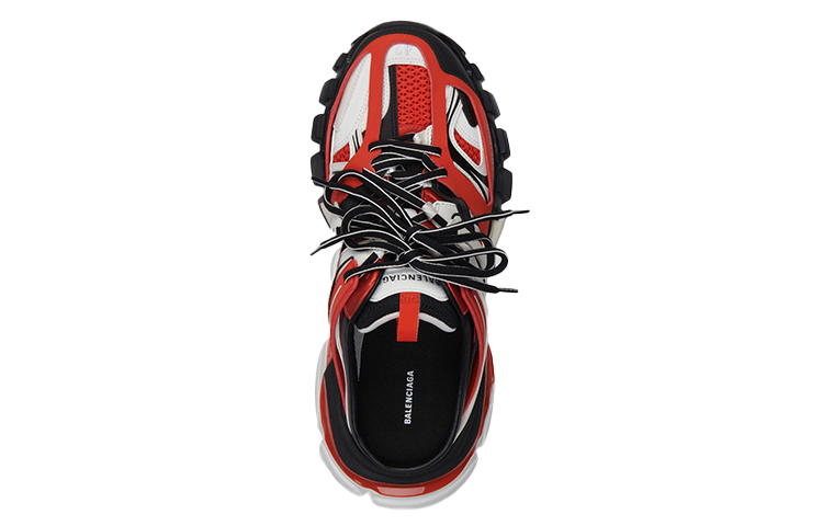 Shop Balenciaga Track Mule Red White 653814W3CP51069