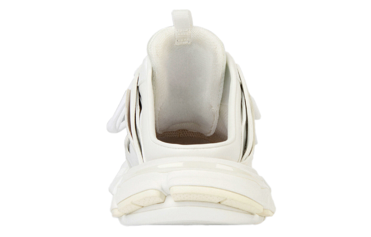 Shop Balenciaga巴黎世家 Track 1.0 網布 尼龍 時尚休閒 圓頭 穆勒鞋 男款 白色