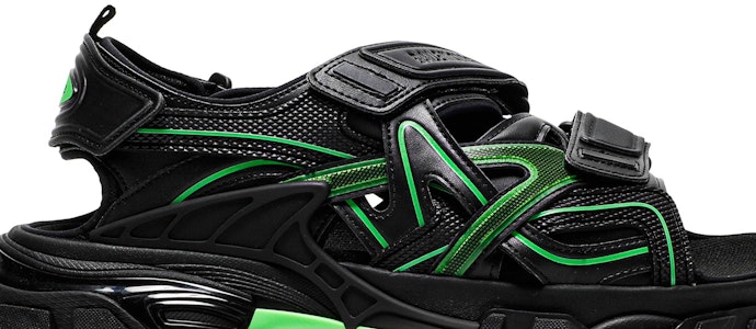 バレンシアガ トラック サンダル (黒/蛍光緑) 617542-W3AJ1-1030 Order バレンシアガ トラック サンダル (黒/蛍光緑) 617542-W3AJ1-1030