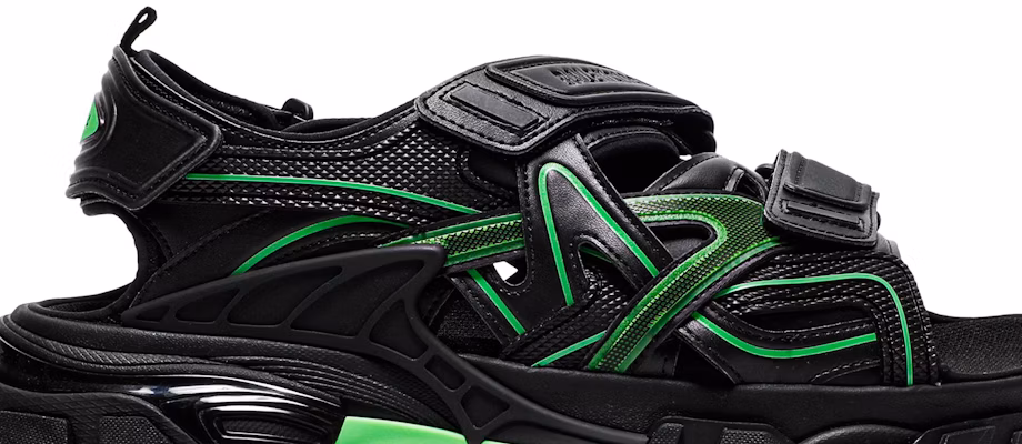 Balenciaga Track Sandal 'Black Fluo Green' 617542-W3AJ1-1030 Order Balenciaga Track Sandal 'Black Fluo Green' 617542-W3AJ1-1030