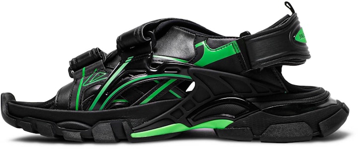 バレンシアガ トラック サンダル (黒/蛍光緑) 617542-W3AJ1-1030 Lookbook バレンシアガ トラック サンダル (黒/蛍光緑) 617542-W3AJ1-1030