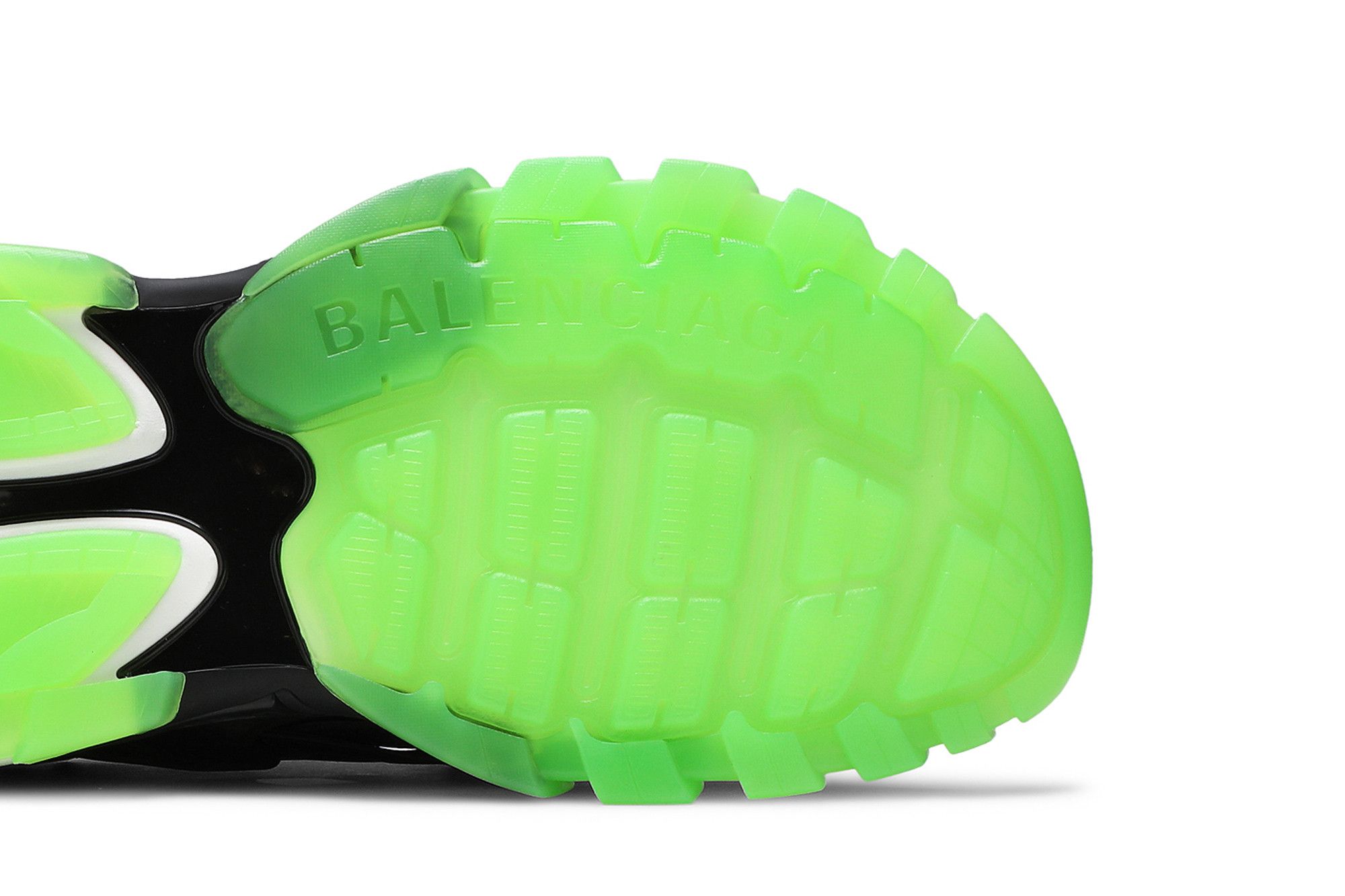 Details for Balenciaga Track Sandal 'Clearsole - Hitam Hijau Fluo' 655954-W2CC4-1038