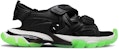 Balenciaga Track Sandal 'Clearsole - Hitam Hijau Fluo' 655954-W2CC4-1038