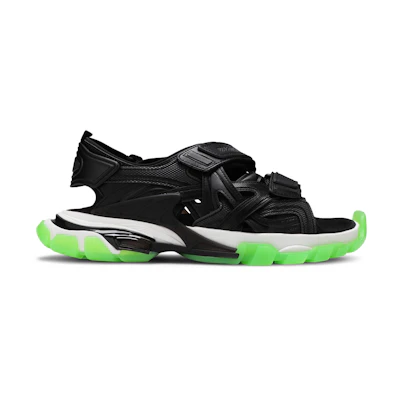 Balenciaga Track Sandal 'Clearsole - Black Fluo Green'