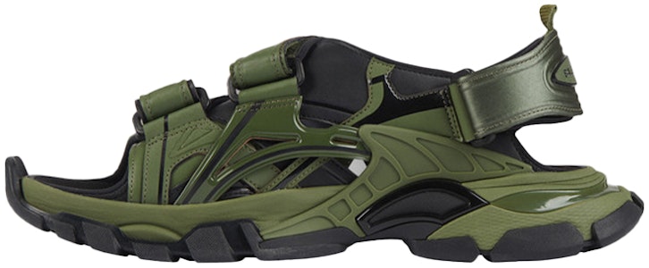Balenciaga Track Sandal 'Khaki Hitam' 617542W2FH12311 Buy Balenciaga Track Sandal 'Khaki Hitam' 617542W2FH12311