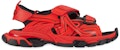 Balenciaga Track Sandal 'Merah Hitam' 617542W2FH16010