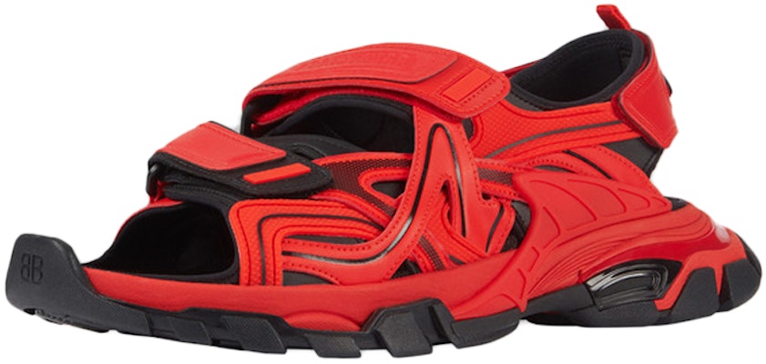 Balenciaga Track Sandal 'Red Black' 617542W2FH16010 Lookbook Balenciaga Track Sandal 'Red Black' 617542W2FH16010