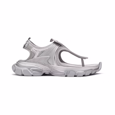 (W) Balenciaga Track Sandal 'Silver Metallic'