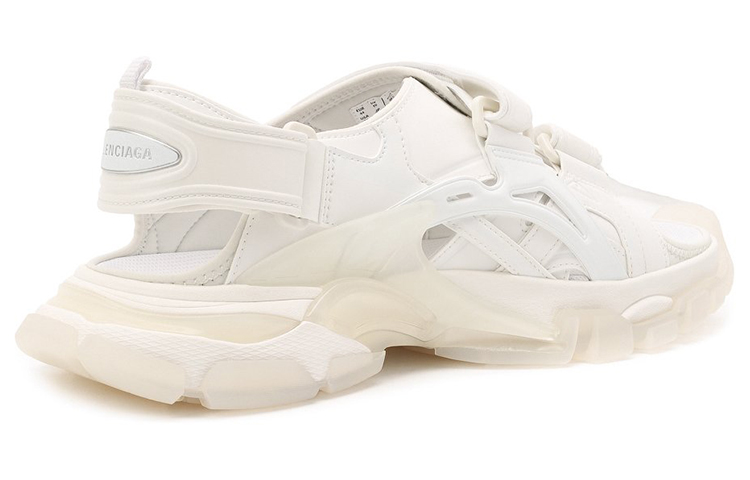 Lookbook Balenciaga巴黎世家 Track 2.0 织物 露趾 時尚涼鞋 男款 白色