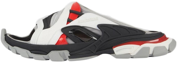 Balenciaga Track Slide Sandal 'Black Grey Red' 618083-W2FL1-1560 Balenciaga Track Slide Sandal 'Black Grey Red' 618083-W2FL1-1560