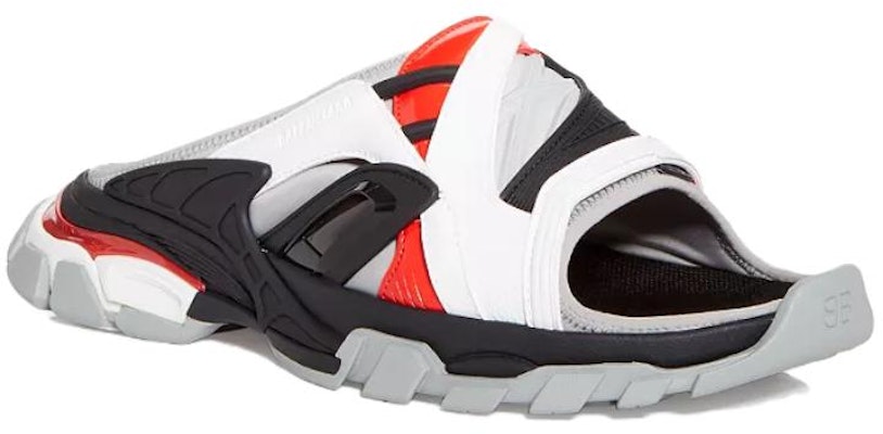 Balenciaga Track Slide Sandal 'Hitam Kelabu Merah' 618083-W2FL1-1560 Order Balenciaga Track Slide Sandal 'Hitam Kelabu Merah' 618083-W2FL1-1560
