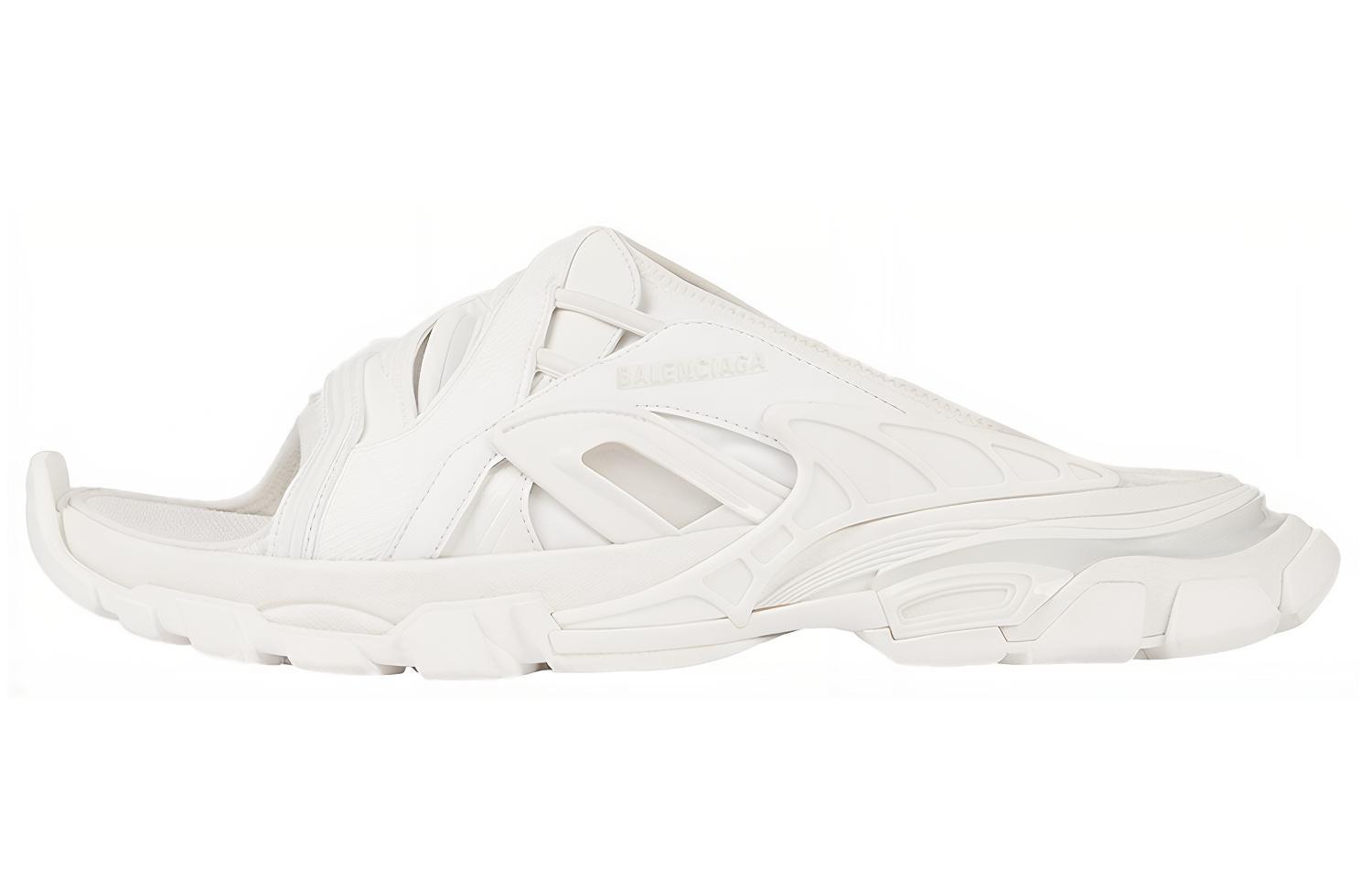 Buy バレンシアガ トラック スライド サンダル (白) 618083-W2NA1-9000