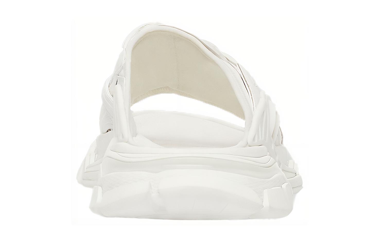 Shop バレンシアガ トラック スライド サンダル (白) 618083-W2NA1-9000