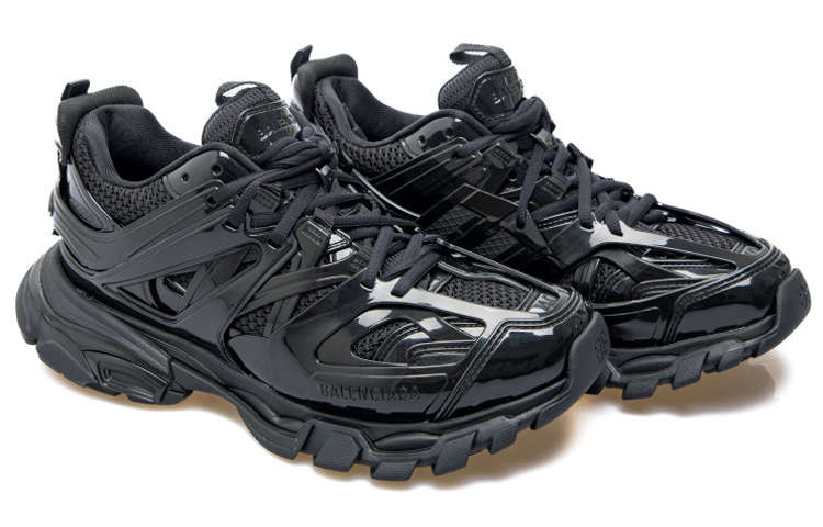 Lookbook 巴黎世家 Track 運動鞋 '黑色漆皮' 542023-W3BJ1-1000