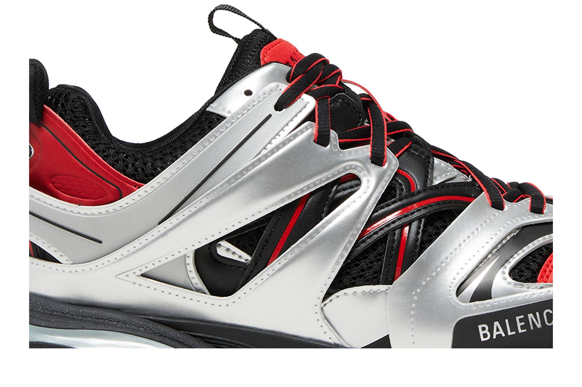 Order 巴黎世家黑红银复古跑鞋 542023-W2FSA-1169