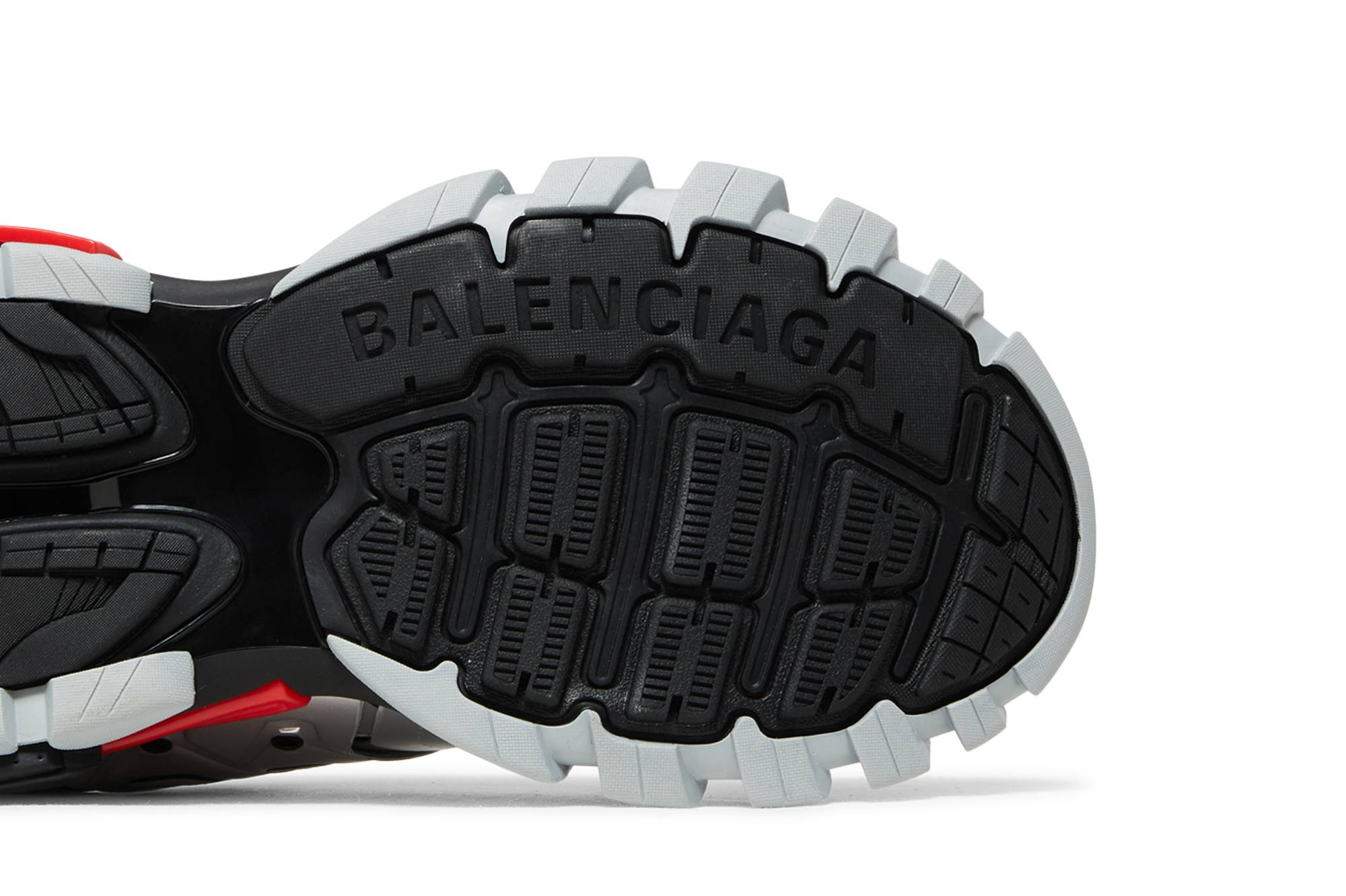 Purchase 巴黎世家黑红银复古跑鞋 542023-W2FSA-1169