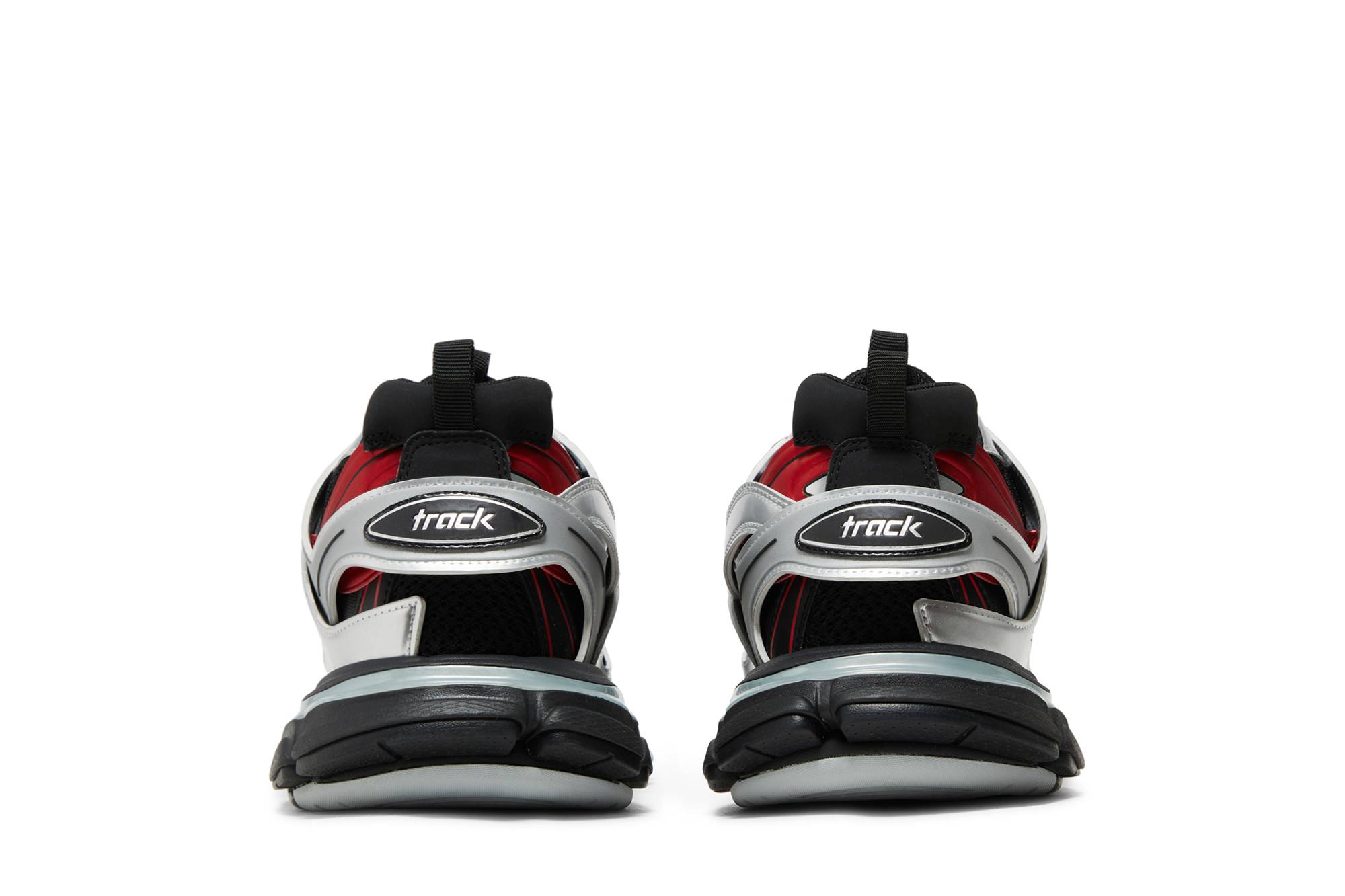 Details for 巴黎世家黑红银复古跑鞋 542023-W2FSA-1169