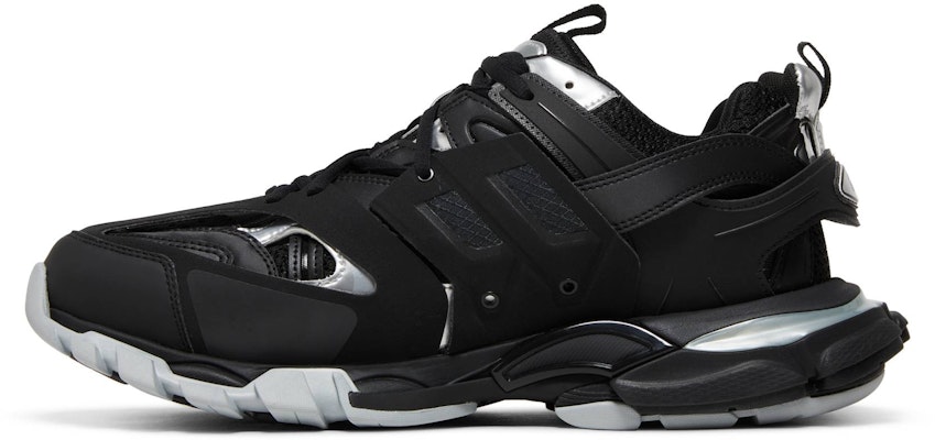 Balenciaga巴黎世家 Track 1.0 網布 低筒繫帶 老爹鞋 男款 黑銀色 Lookbook Balenciaga巴黎世家 Track 1.0 網布 低筒繫帶 老爹鞋 男款 黑銀色