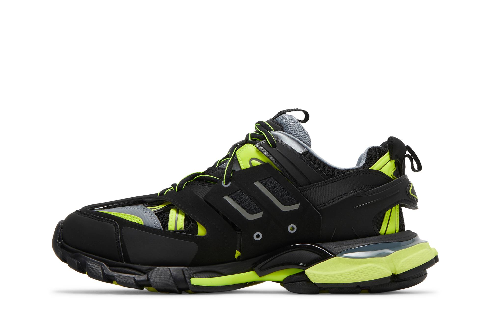 Lookbook Balenciaga Track Sneaker 'Hitam Kuning' 542023W3AC61175