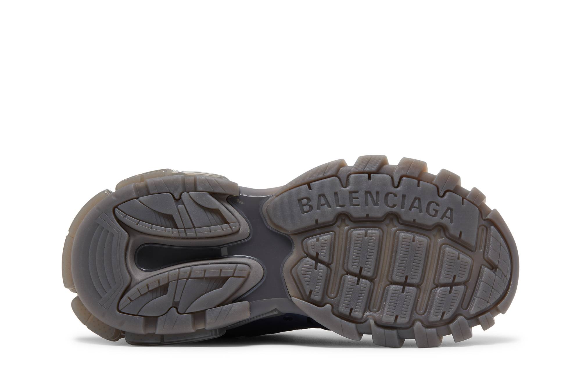 Shop 巴黎世家 跑鞋 '透明鞋底 - 深灰色' 647742-W3BM2-1213