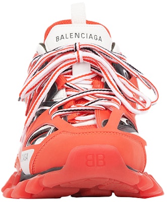 巴黎世家 (Balenciaga) Track 透明鞋底 網布尼龍 低筒厚底老爹鞋 紅 Shop 巴黎世家 (Balenciaga) Track 透明鞋底 網布尼龍 低筒厚底老爹鞋 紅
