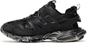 Lookbook Balenciaga Track Sneaker 'Faded Black' Hitam Kusam 542023W3CN21000