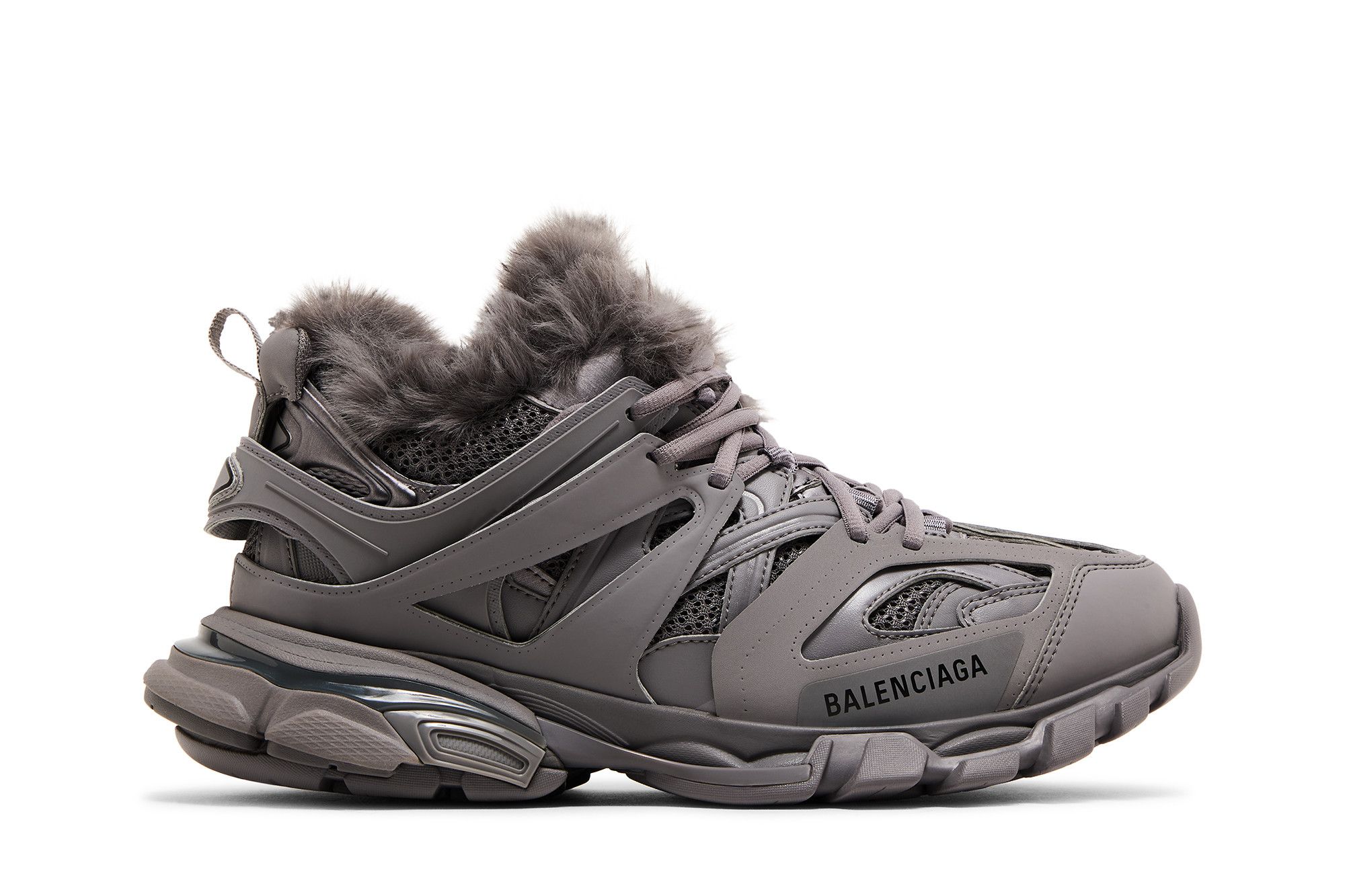 Balenciaga Track Sneaker 'Fake Fur - Grey' 668556W3CQ11800
