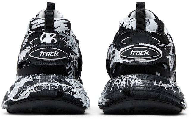 Balenciaga Track Sneaker 'Graffiti - Hitam Putih' 542023W3RRA1090 Details for Balenciaga Track Sneaker 'Graffiti - Hitam Putih' 542023W3RRA1090