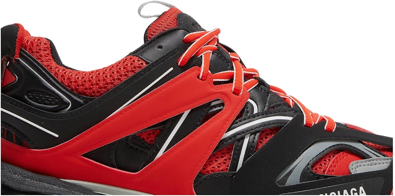 Balenciaga track sneakers black red sales