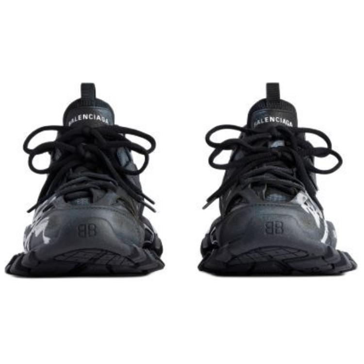 Balenciaga Track Sneaker 'Signature - Black White' 圖 6
