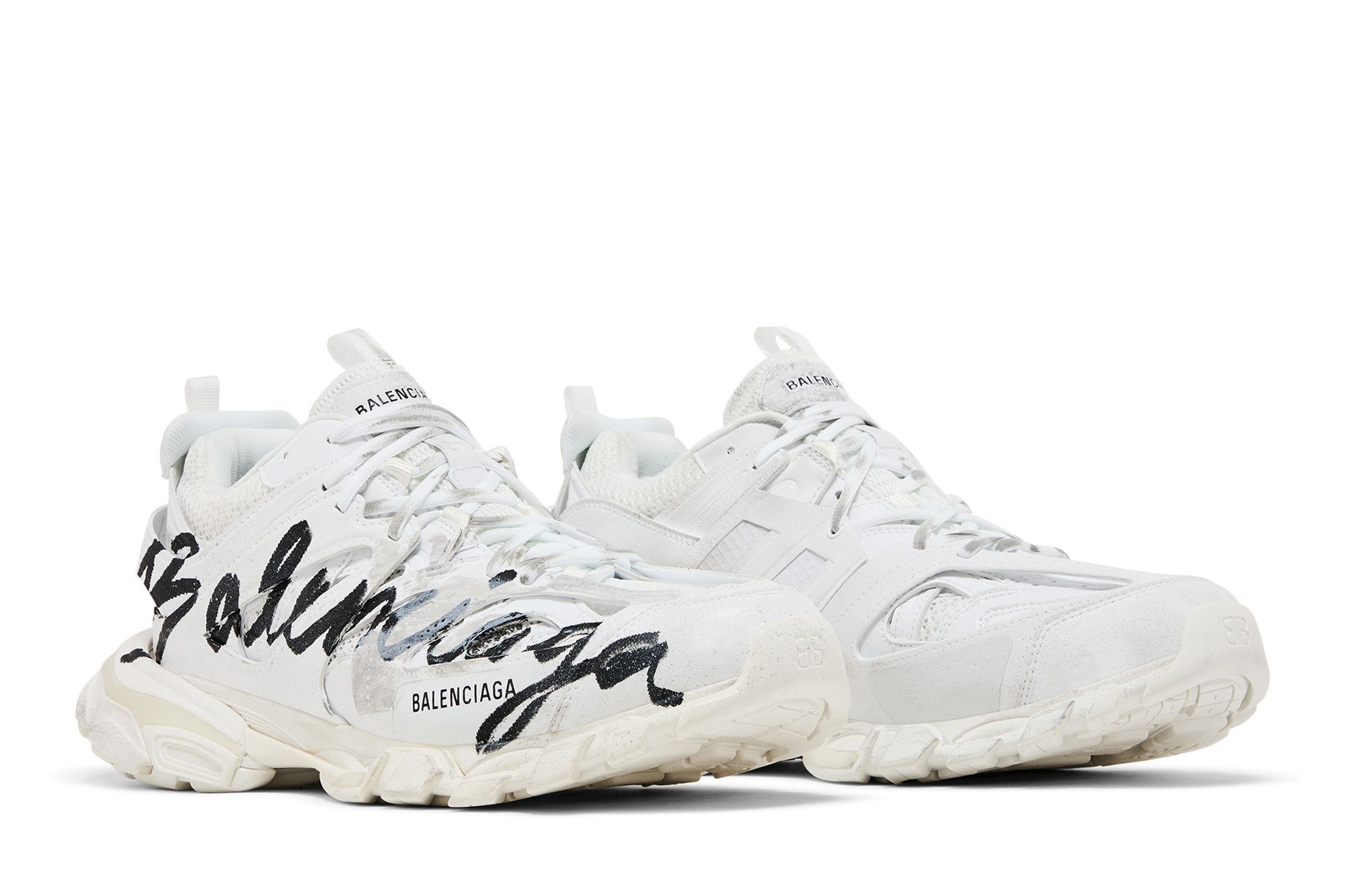 Cheap 巴黎世家 Track 運動鞋 ''Signature - 白色'' 542023-WTRHW-9010