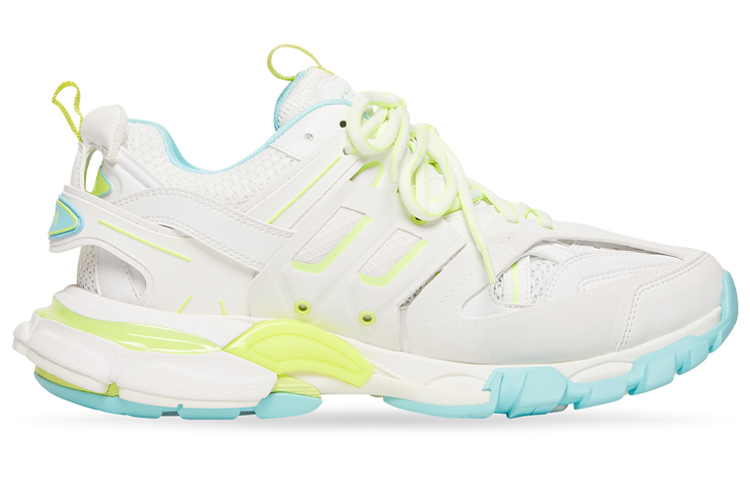 Order Balenciaga Track Zapatillas 'Blanco Amarillo Neón' 542023W3AC69704