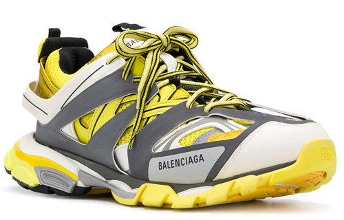 Lookbook Balenciaga Track Sepatu 'Kuning Hitam Putih' 542023-W1GB1-7184