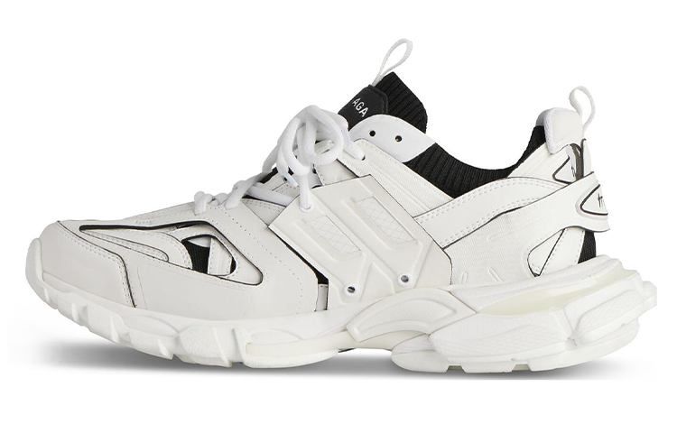 Balenciaga Track Sock Sneaker 'White Black' 736330-W3SKC-9010