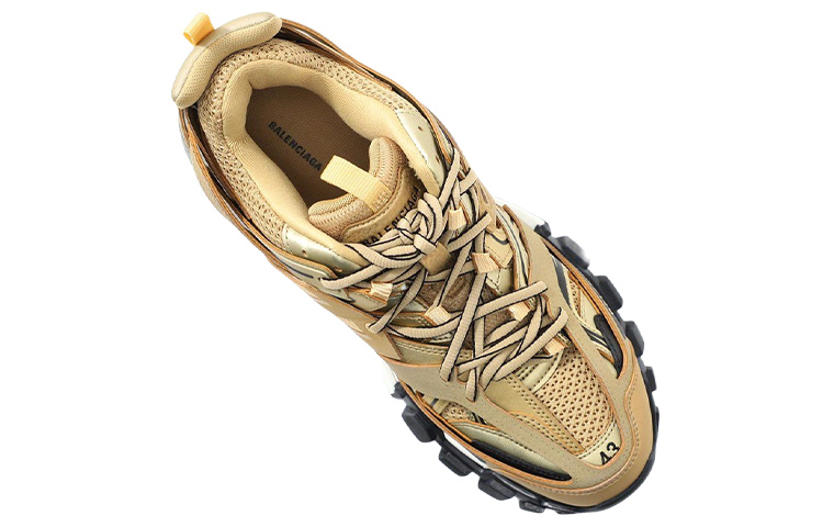 Lookbook バレンシアガ トラックトレーナー "メタリックゴールド" 542023-W2CD1-8000