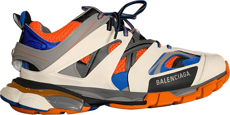 Balenciaga track trainer white top orange