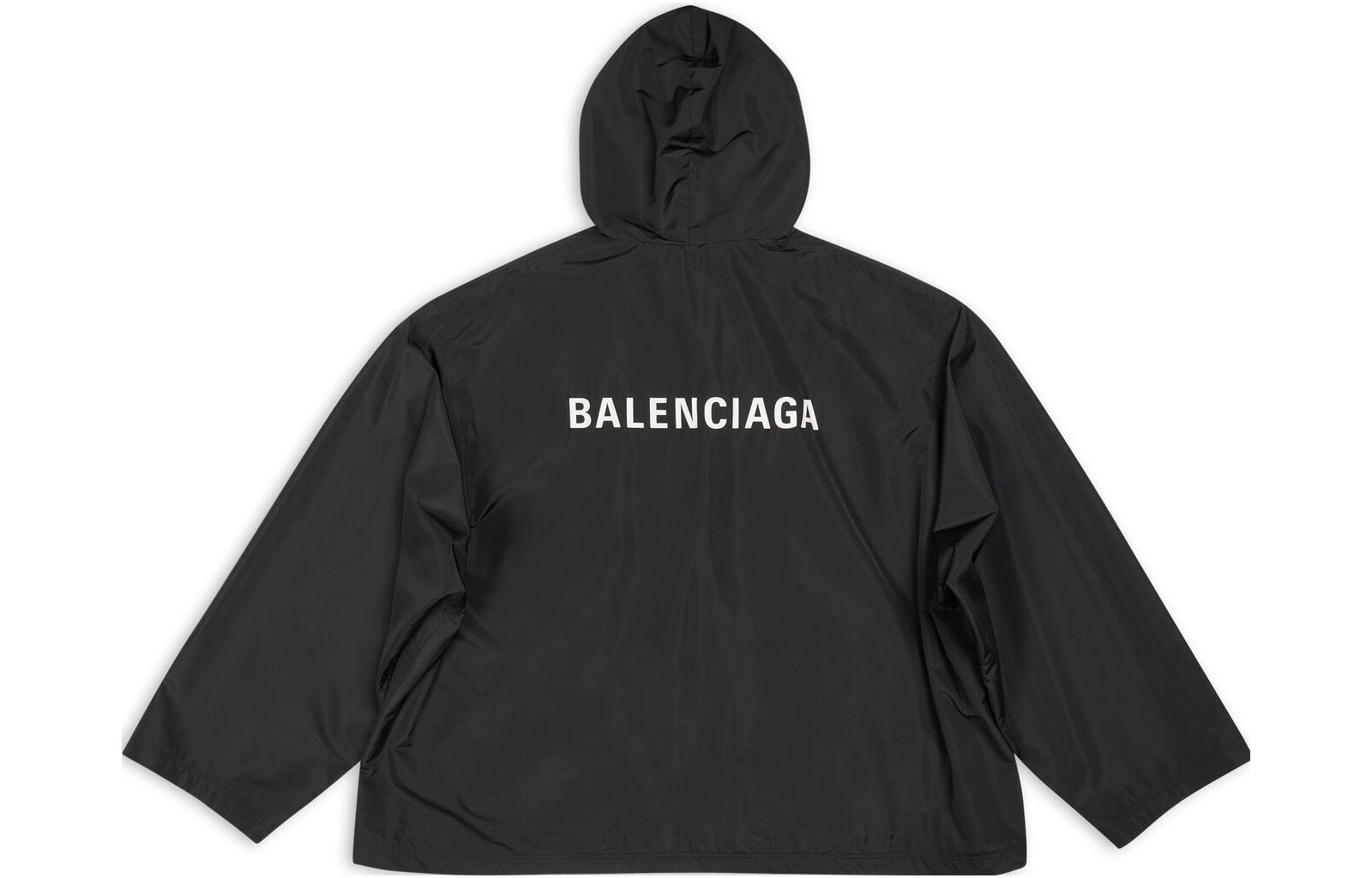 Balenciaga Tracksuit FW22 Logo Print Hooded Jacket Unisex Black. 725275TYD361000 圖 3