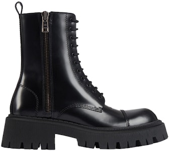 巴黎世家 光滑小牛皮系帶馬丁靴 黑色 Order 巴黎世家 光滑小牛皮系帶馬丁靴 黑色