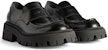 Kasut Loafer Traktor Balenciaga 'Kulit Anak Lembu Hitam Licin' 760433WA8E91000
