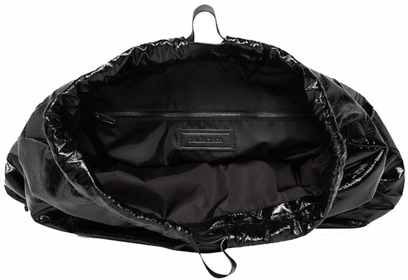 Balenciaga Trash Bag Large Pouch Black Lookbook Balenciaga Trash Bag Large Pouch Black
