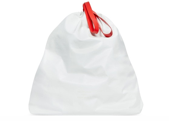 Balenciaga Trash Bag Large Pouch White/Red Buy Balenciaga Trash Bag Large Pouch White/Red