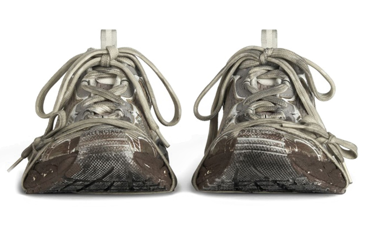 Purchase Balenciaga巴黎世家 3XL 網布 系帶 做舊 低幫 老爹鞋 男款 米色 泥染